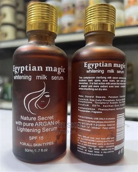 Complications of egyptian magic whitening milk serum